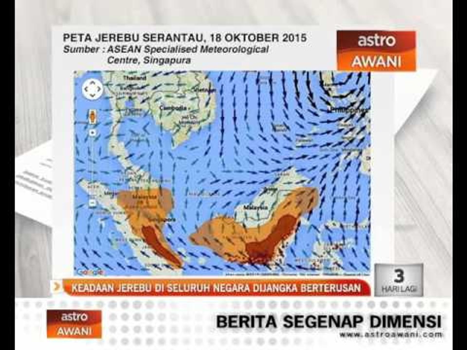 Keadaan jerebu di seluruh negara dijangka berterusan