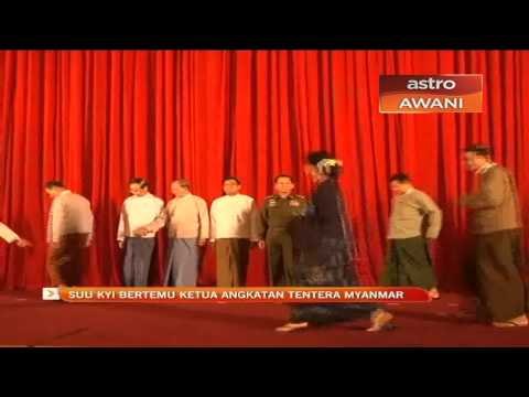 Suu Yyi bertemu ketua angkatan tentera Myanmar