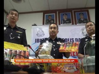 Wanita antara ditahan, edar mercun dan bunga api