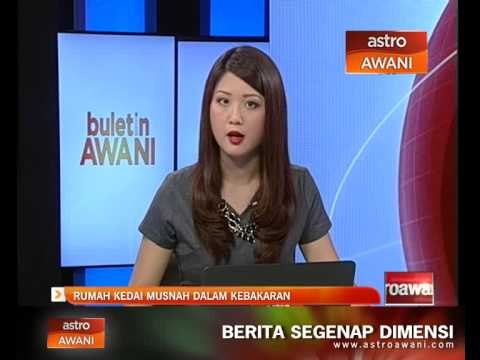 Rumah kedai musnah dalam kebakaran