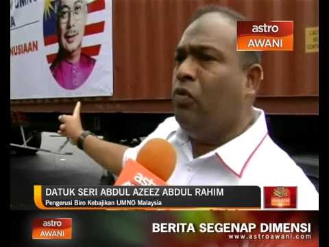 Biro kebajikan UMNO Malaysia agih bantuan banjir