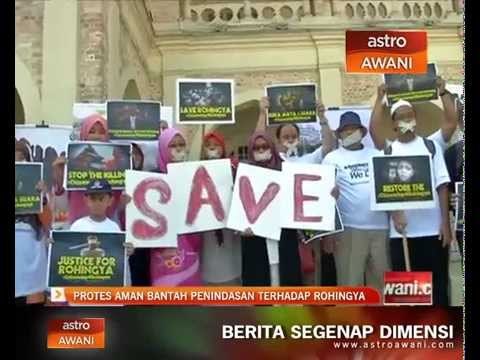 Protes aman bantah penindasan terhadap Rohingya