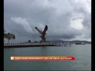 Gempa bumi sederhana di 1,825 km timur laut Kudat