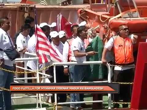Food Flotilla for Myanmar dibenar masuk ke Bangladesh