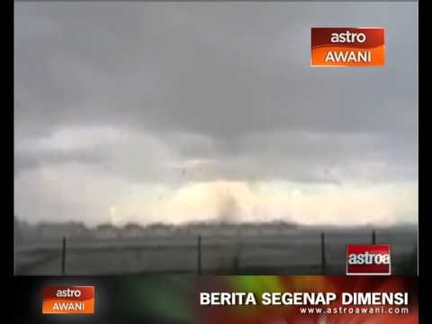 Visual awal didakwa puting beliung di Kedah
