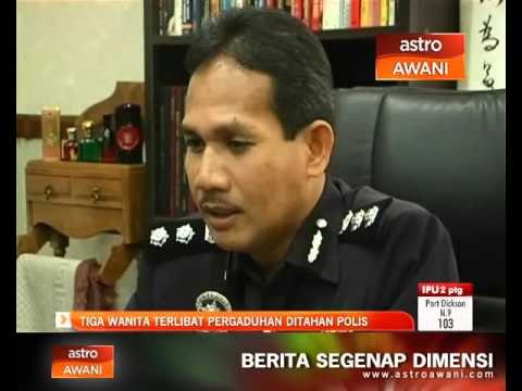 Tiga wanita terlibat dalam pergaduhan ditahan polis