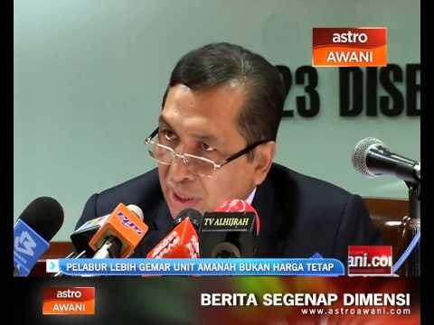Pelabur lebih gemar unit amanah bukan harga tetap
