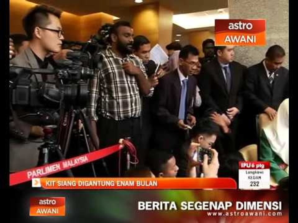 Lim Kit Siang digantung dari persidangan Dewan Rakyat selama enam bulan