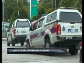 Fake bomb scare at Bandar Sri Damansara bank