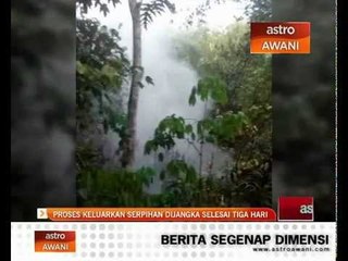 Proses keluarkan serpihan dijangka selesai tiga hari