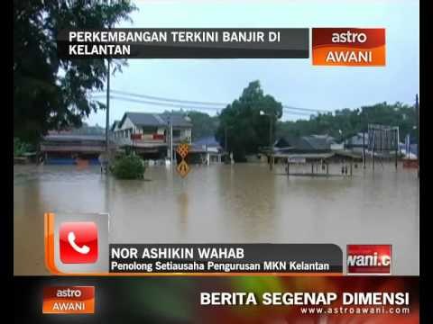 Perkembangan terkini banjir di Kelantan (Rabu, 12:00 PM)