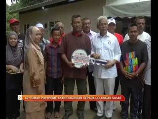 42 rumah Polyhome akan diagihkan kepada golongan sasar