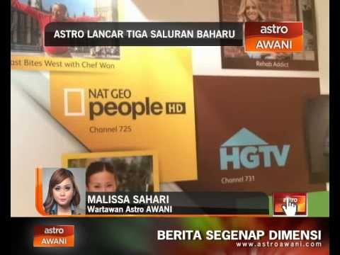 Astro lancar tiga saluran baharu