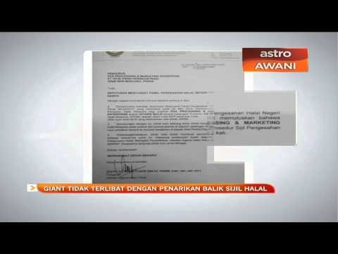 Giant tidak terlibat dengan penarikan balik sijil Halal