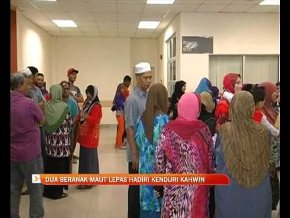 Dua beranak maut lepas hadiri kenduri kahwin