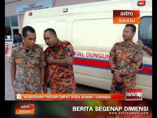 Download Video: Kenderaan pacuan empat roda Bomba terbabas