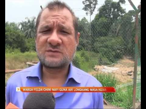 Warga Felda Chini nafi guna air longkang masa kemarau