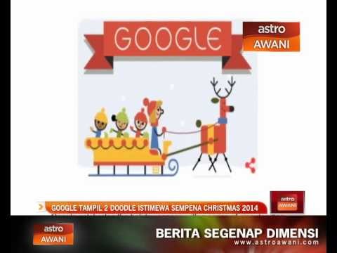 Google tampil dua Doodle istimewa sempena Krismas 2014