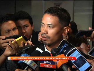 JDT dominasi Anugerah Bola Sepak Kebangsaan 2015