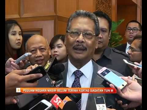 Peguam Negara masih belum terima kertas siasatan Tun Mahathir