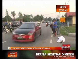 Dua maut kemalangan motosikal dan MPV di Melaka