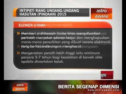 Intipati Rang Undang-Undang Hasutan (Pindaan) 2015