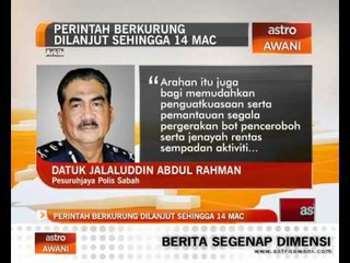 Perintah berkurung dilanjut sehingga 14 Mac