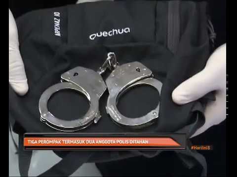 Tiga perompak termasuk dua anggota polis ditahan