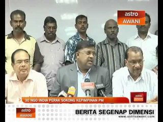 30 NGO India Perak sokong kepimpinan PM