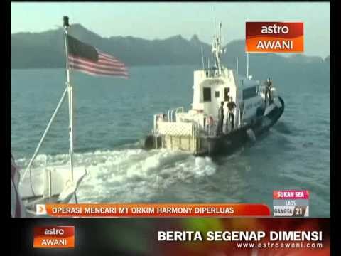 Operasi mencari MT Orkim Harmony diperluas