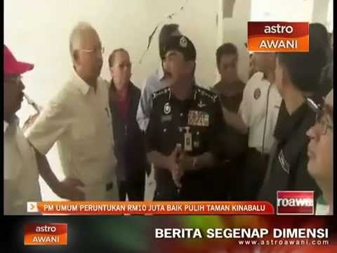 PM umum peruntukan RM10 juta baik pulih Taman Kinabalu