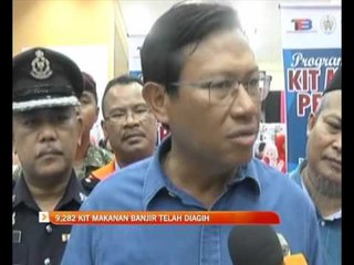 9,282 kit makanan banjir telah diagih