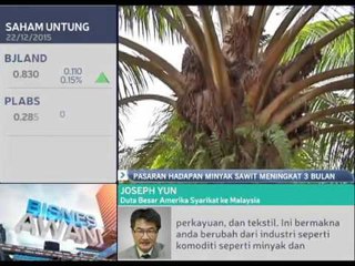 Pasaran hadapan minyak sawit meningkat 1 bulan