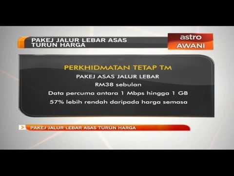 Pakej jalur lebar asas turun harga