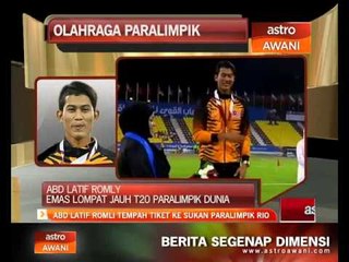 Abd Latif Romli tempah tiket ke Sukan Paralimpik Rio