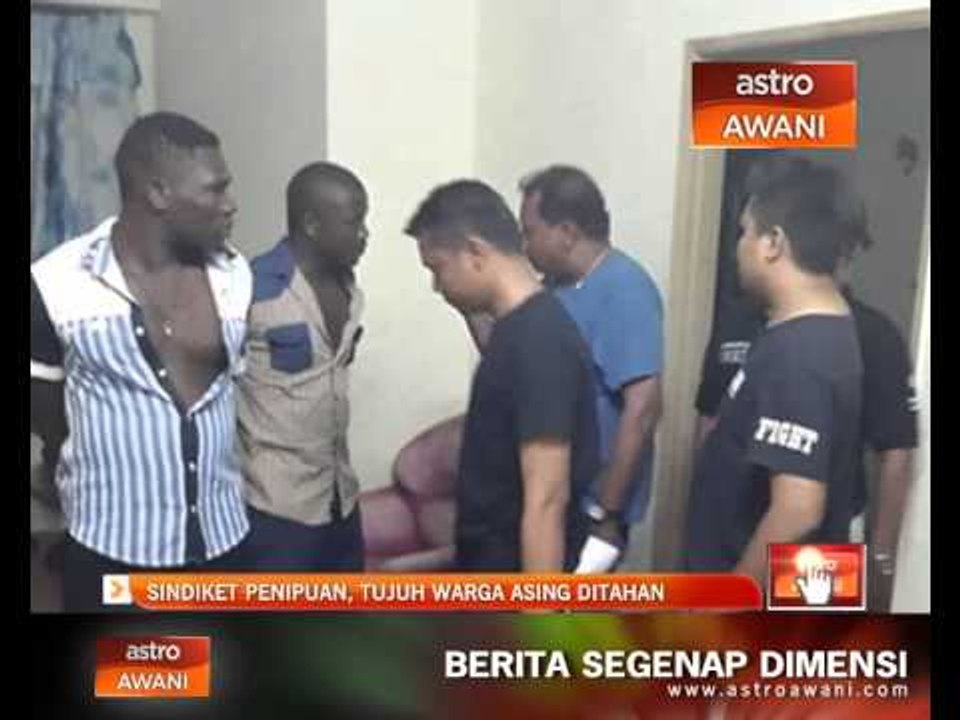 Sindiket penipuan, tujuh warga asing ditahan