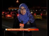 Trafik perlahan di Plaza Tol Gombak