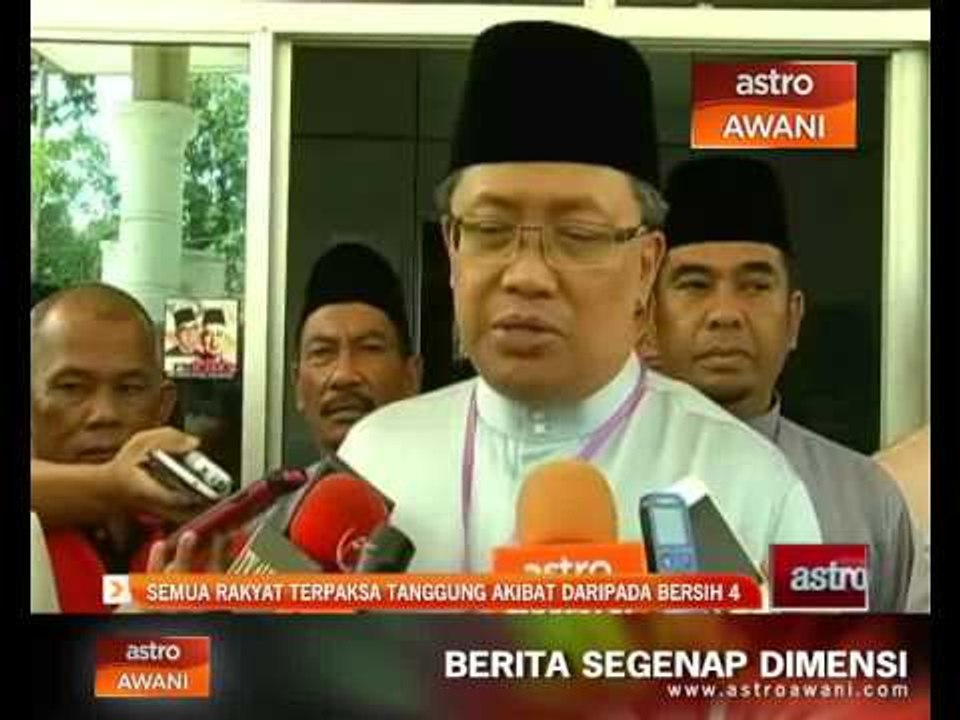 Semua rakyat terpaksa tanggung akibat daripada  BERSIH 4.0
