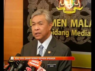 Download Video: RUU355: Zahid Hamidi serah kepada speaker tentukan nasib usul Hadi Awang