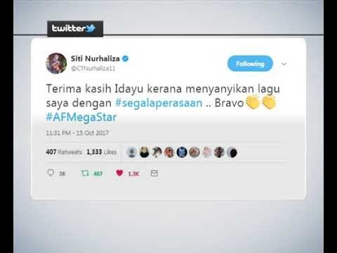 Reaksi peminat-peminat AF Megastar di laman Twitter