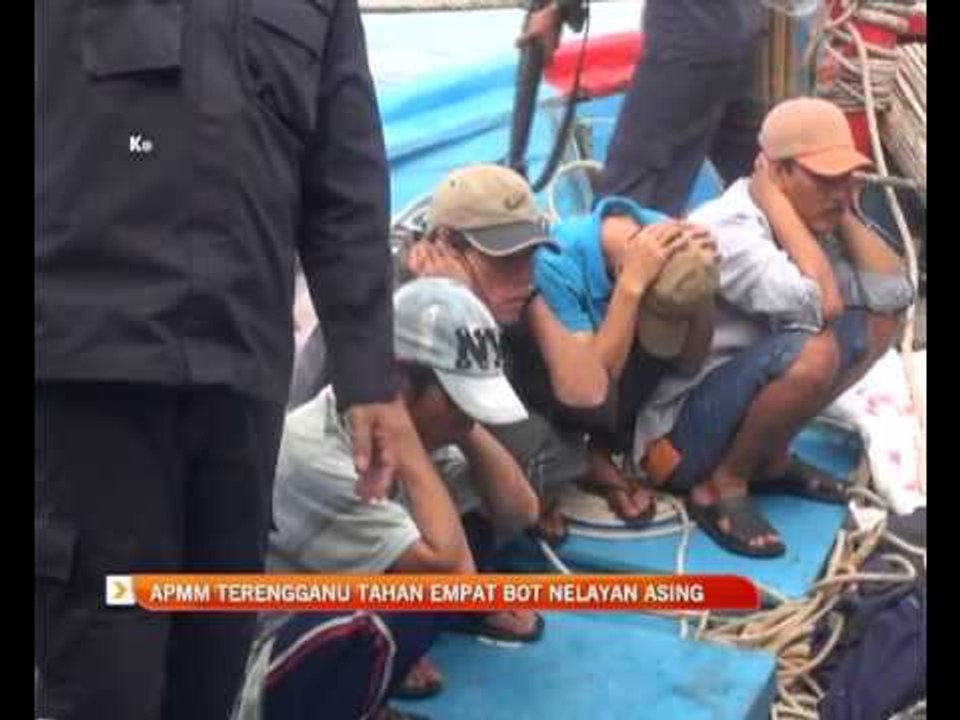 APMM Terengganu tahan empat bot nelayan asing