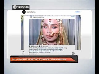 Izara Aishah persis bintang Bollywood di malam berinai