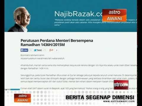 Datuk Seri Najib ucap selamat menyambut bulan Ramadan