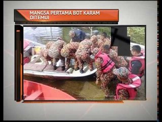 Mangsa pertama bot karam ditemui