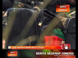 MH17: Lebih banyak cebisan mayat ditemui