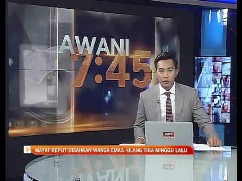 Mayat reput disahkan warga emas hilang tiga minggu lalu