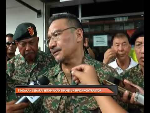 Tindakan senarai hitam akan diambil kepada kontraktor