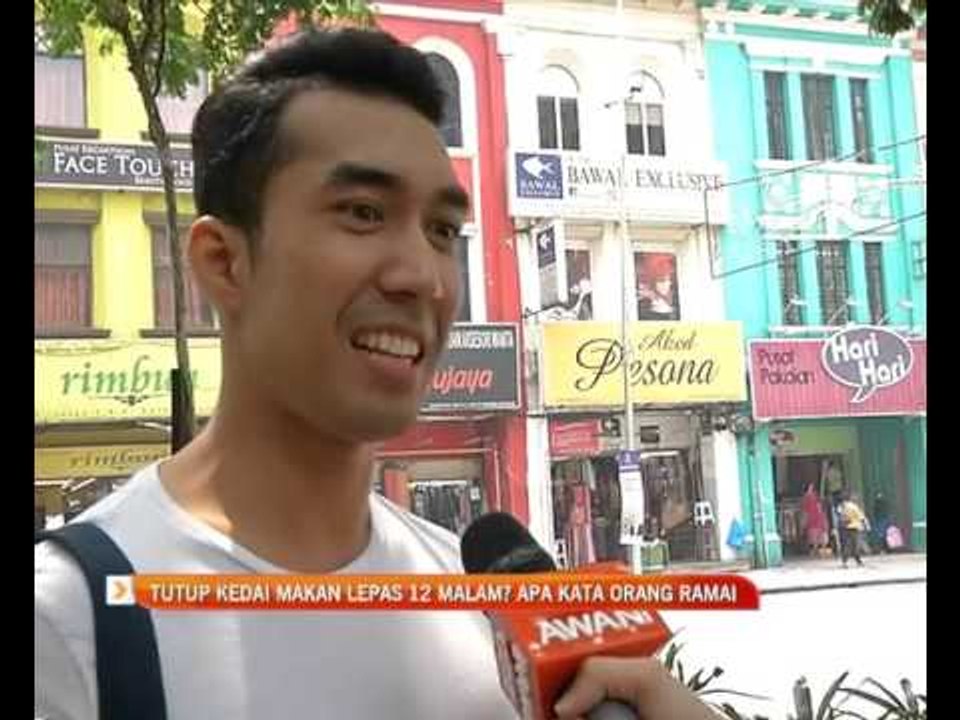 Tutup kedai makan lepas 12 malam? Apa kata orang ramai