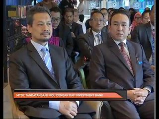 MTDC tandatangani MOU dengan KAF Investment Bank