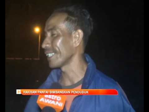 Hakisan pantai bimbangkan penduduk